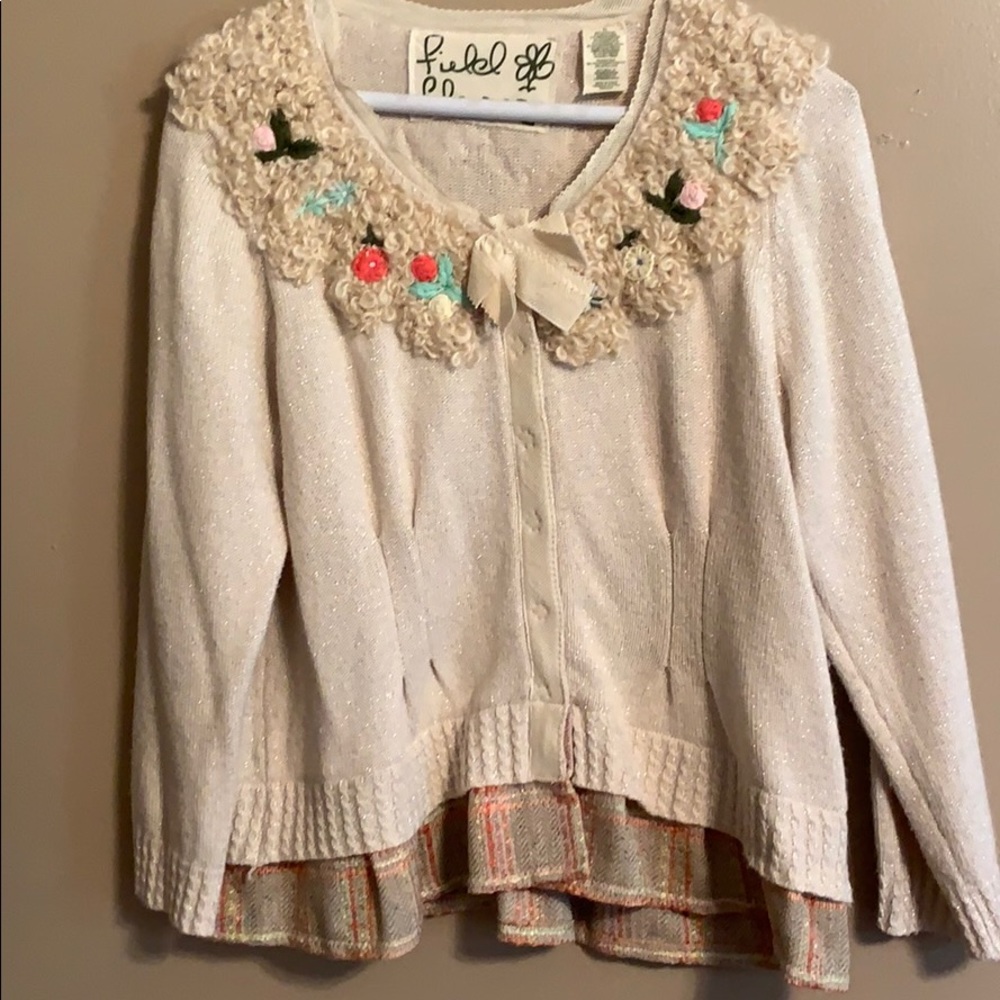 Anthropologie, Field and Flower Spring Sweater.